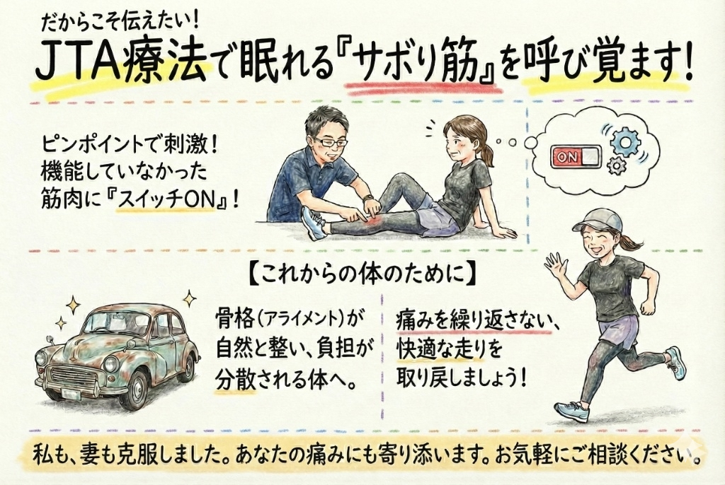 サボり筋を整え、本来のパフォーマンスを取り戻しましょう！